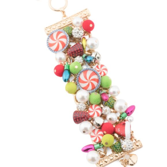 NWT BETSEY JOHNSON HOLIDAY CANDY BIB NECKLACE BRACELET SET CHRISTMAS $366 - Picture 6 of 11